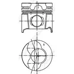 Motor Piston Segman 0.50 82.70 Laguna 1995-2001 Megane 1 1996-2003 2.0 F3R (4 Adet)