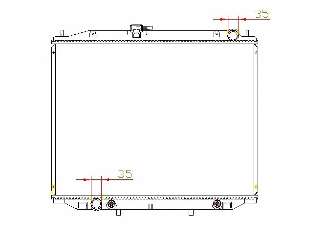 Radyatör Terrano 2.7 TDI 1996 Diesel Otomatik Vites Brazed 500X648X26 214507F002-214103F500-214107F000-214107F400-214103F500-214107F000-214107F400-1958983-1958982