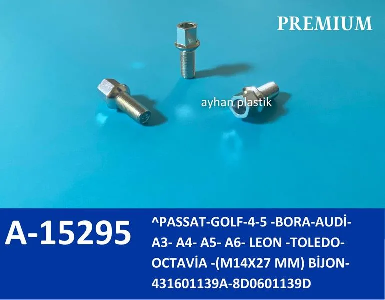 Bijon Passat - GOLF-4-5 - Bora - Audi - A3- A4- A5- A6- Leon - Toledo - Octavia - M14X27 MM 21.5 X 19 CM Poşet (25 Adet)