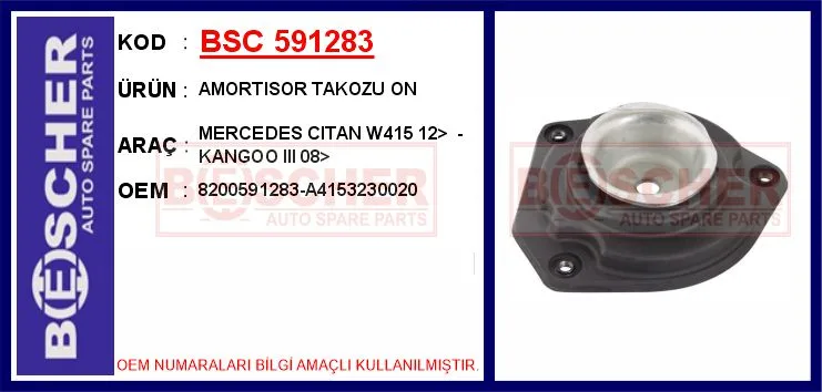 Amortisor Kule Takozu On Mercedes CITAN W415 2012 . Renault Kangoo 3 2008