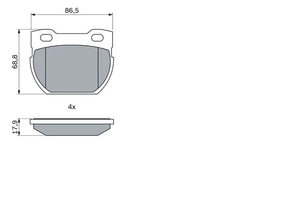 Fren Balatası Arka Land Rover DEFENDER L315 L316