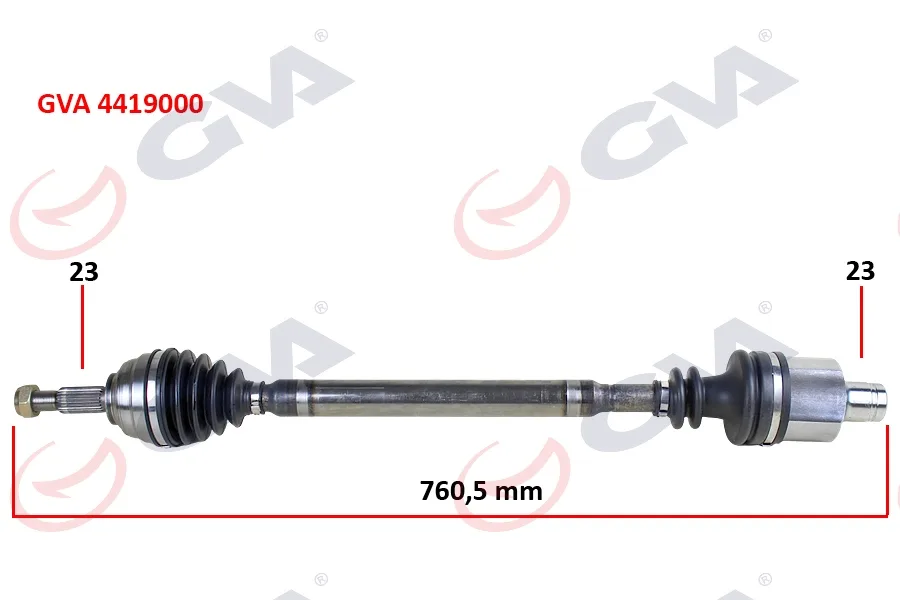 Komple Aks Sağ Dacia Logan - Sandero 1.5 DCİ 2004-2012 760MM