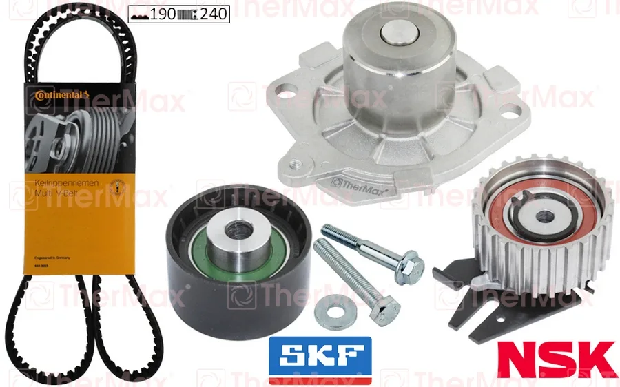 Devirdaimli Eksantrik Gergi Kiti 190X240 DOBLO - Bravo - Brava 1.9D-1.9JTD - ASTRA H - Vectra C T