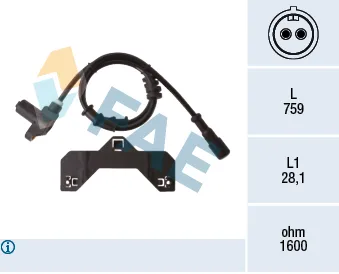 ABS Tekerlek Hız Devir Sensörü Ön Opel Vectra B 1996-2002