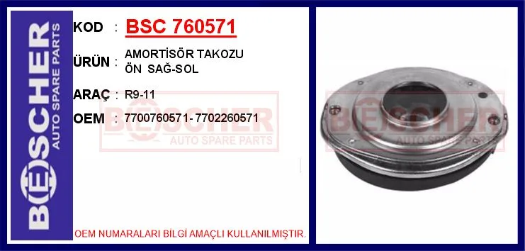 Amortisör Takozu Ön Sağ - Sol R9-11