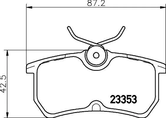 Arka Fren Balatası Focus 1 1998-2004 Fiesta 6 2017 GDB1354