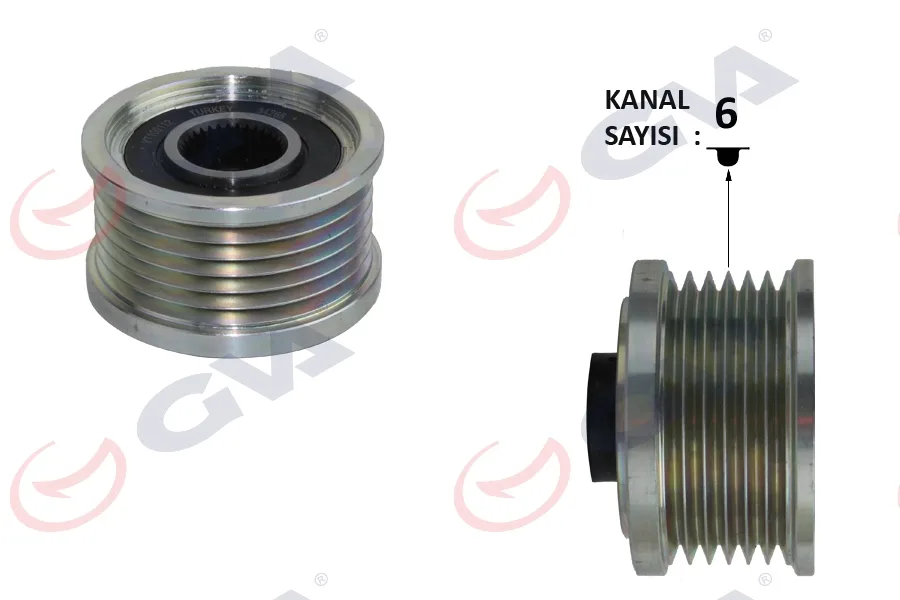 Alternatör Kasnağı Fiat Bravo 2 2006 DOBLO 3 2010 Linea 2009 Punto 2005 Stilo 2004-2007 DUCATO 2011 1.6D Mjet 1.9D Mjet 2.0D Mjet 6 Kanal