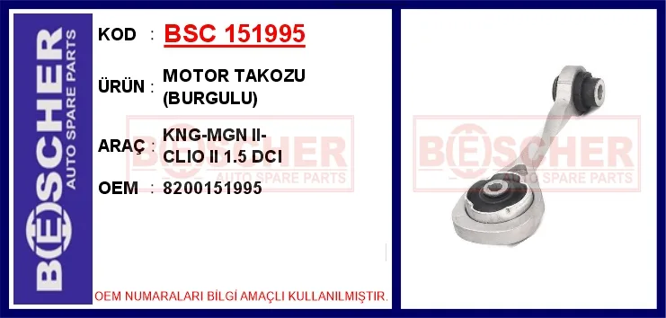 Motor Takozu Burgulu Kangoo - Megane 2 - Clio 2 1.5 DCI