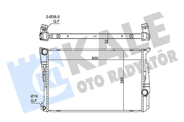 Su Radyatörü BMW B47 N20 N47 N55 N57 F25 F26