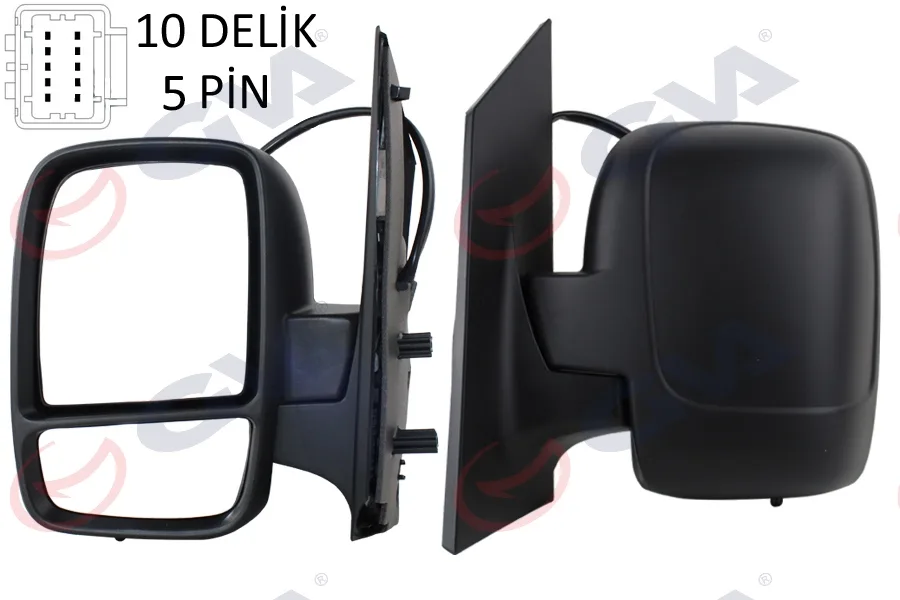 Diş Dikiz Aynası Sol SCUDO - EXPERT 2007 Elektrikli Isıtmalı Konveks 5 Fiş VM-6116EHL