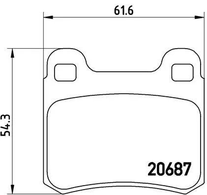 Fren Balatası Arka Mercedes W201 1983-1993