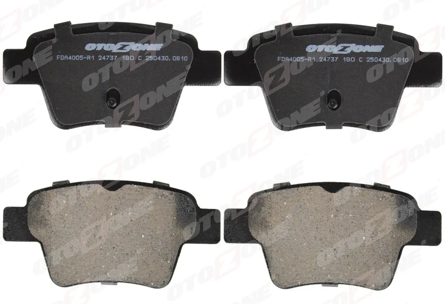 Arka Fren Balatası Peugeot P307 2000 P307 Station wagon 2002 P307 CC 2003 P207 2006 Citroen C4 2004-2008 Küçük Tip