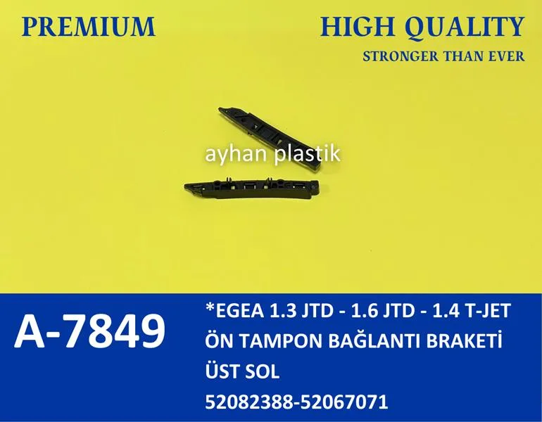 Ön Tampon Bağlantı Ayağı Sol Üst Fiat Egea 1.3 JTD-1.6 JTD - 1.4 T - Jet (5 Adet)