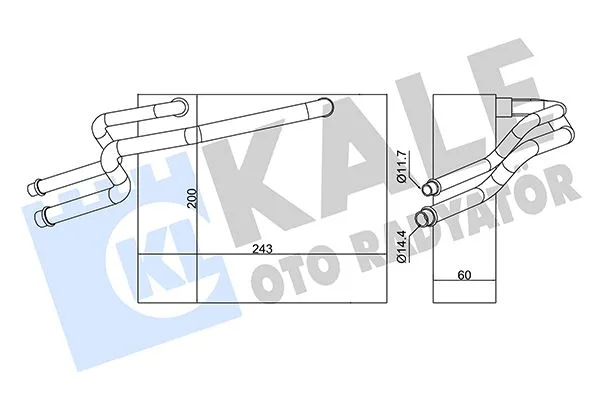 Evaporator KUBISTAR - Renault Clio - Kangoo