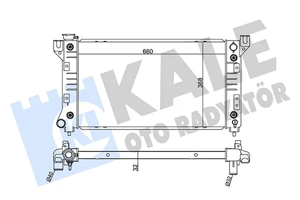 Radyatör Chryler Voyager 3 Al - PL - BRZ 660X368X32