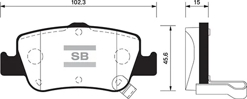 Arka Fren Balata Toyota Auris. COROLLA 1.33L 1.6L 1NR - FE 1ZR - Fae NRE180 ZRE181 ZRE185 2012 1.4L 1ND - FTV D-4D NDE150 NDE180 2007