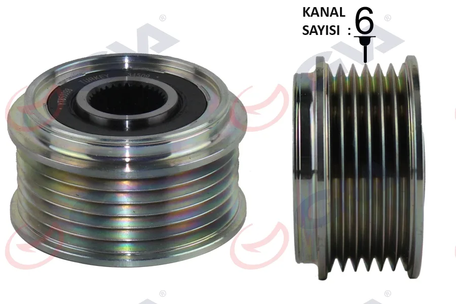 Alternatör Kasnağı Rulmanli Ford Connect - Focus 1998 1.8 Tdci