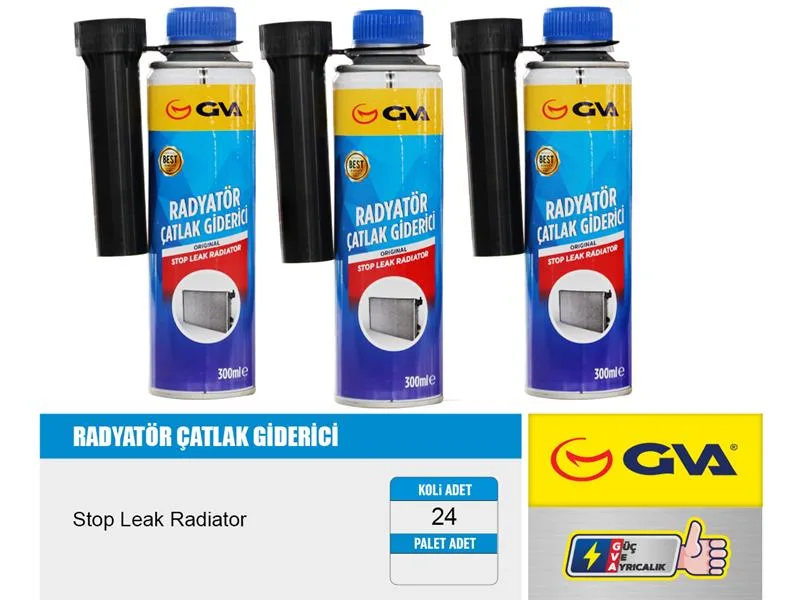 Radyatör Çatlak İlacı 300ML. Sıvı Stop Leak (24 Adet)