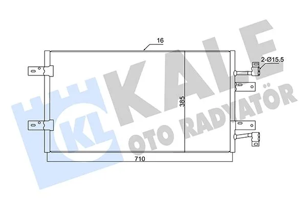 Klima Radyatörü Renault TRAFIC 2 2006 Opel VIVARO 2006 2.0DCİ 2.5DCİ 729X391X16