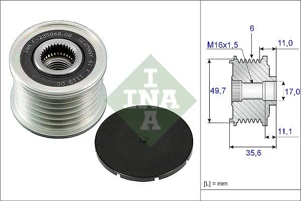 Alternator Kasnagı Mercedes W203 CL203 C209 W204 W211 W220