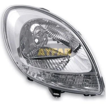Far Sinyal Sağ Kangoo 2003-2003-2012-2007 Elektrikli H4 Beyaz Far Ayar Kumandasız
