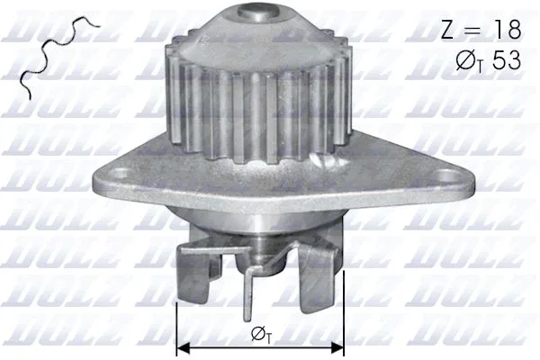 Devirdaim Su Pompasi P106-P206-P207-P307-Bipper - NEMO - PARTNER - BERLINGO - C2-C3-SAXO - Xsara 1.4 TU3JP - TU3A 1.4 8V MQP Fiat FIORINO 1.4 KFT. - KFV