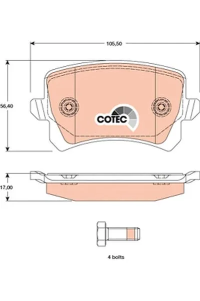Arka Balata CADDY - Tiguan - Passat - A6-Q3 2011
