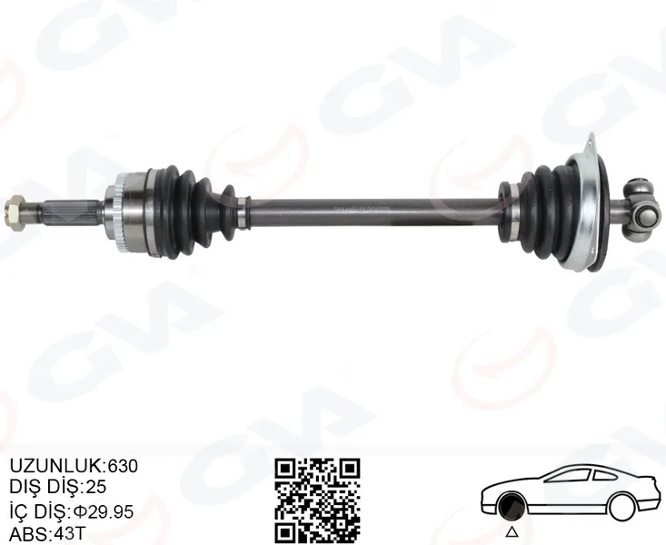 Ön Aks Komple Sol Volvo S40 1 1.6-1.8 1.9DI 1.6 1999-2004 V40 1 1.6-1.8 1.9DI 1.6 1999-2004