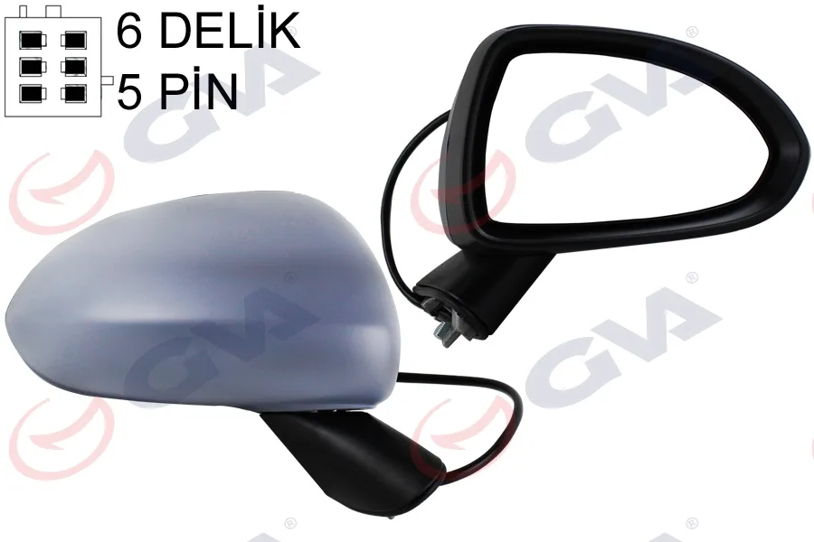 Diş Dikiz Aynası Sağ Corsa D 2006 Elektrikli Isıtmalı Astarlı Konveks 5 Fiş VM-964EHPR 13187618