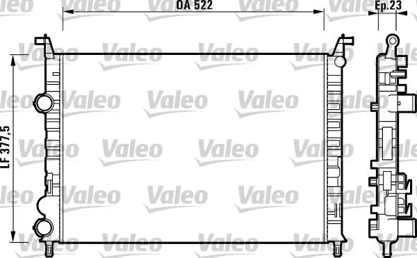 Radyatör Palio 1.2-ALBEA 1.6 Ac Klimasız Mek 530X379X22