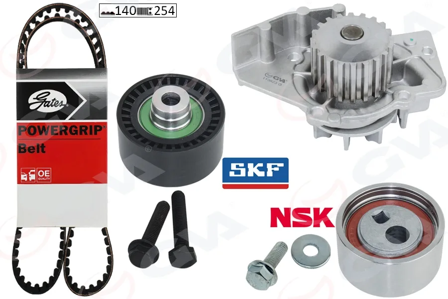 Triger Seti Devirdaimli 140X254 Peugeot P206-306-PARTNER - EXPERT - BERLINGO - Jumpy - SCUDO 1.9D 1998 DW8 T