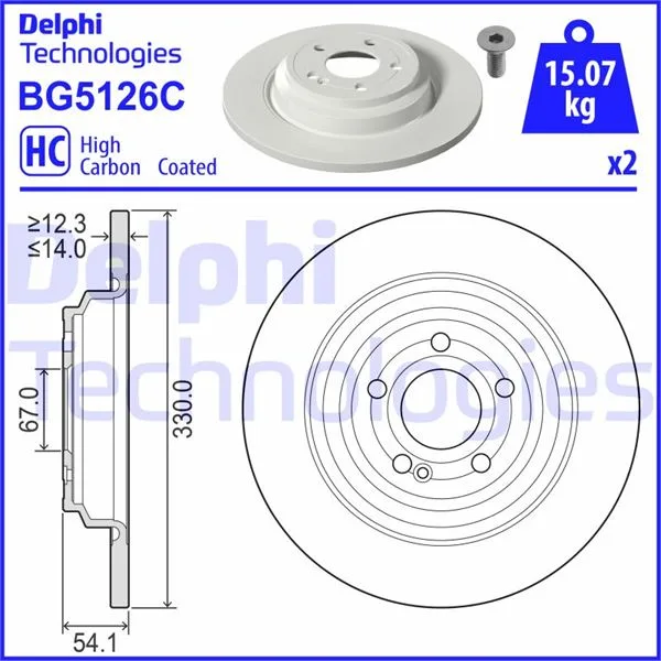 Fren Diski Arka Mercedes GLE - CLASS V167 2018-2021