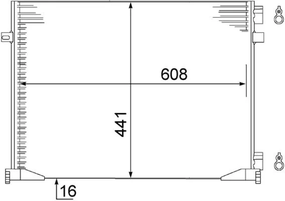 Klima Radyatörü Kondansatörü Radyatörü Renault TRAFIC 2 2001-2014 Opel VIVARO 2001-2014 1.9DCİ