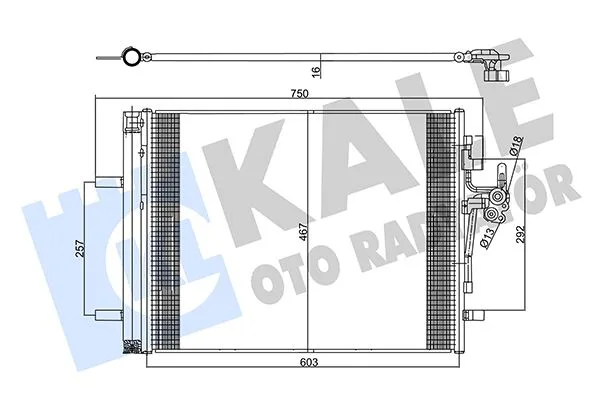 Klima Radyatoru Land Rover Discovery Sport L550 Freelander 2 L359 Range Rover Evoque L538 . Volvo S60 S80 V60 V70