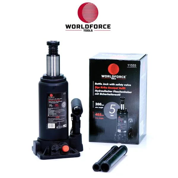 Hidrolik Şişe Krikosu 5 Ton 200-405MM Garaj Ekipmanları Hırdavat