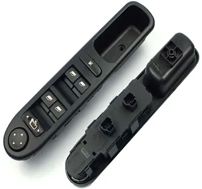 Cam Açma Düğmesi Anahtari Sol Ön Peugeot P307 2000-2009 Dörtlü - Merkezi Kilit Düğmeli - Ayna Ayarlı