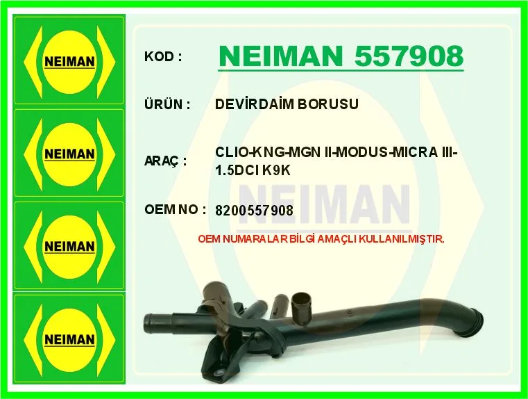 Devirdaim Su Borusu Clio - Kangoo - Megane 2 - Modus - Micra 3-1.5DCI K9K Xae