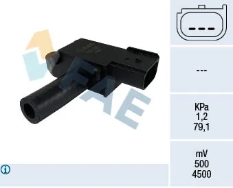 Egzoz Basınç Sensörü Ford Fiesta - Focus - Courier 2012 1.5-1.6 Tdci