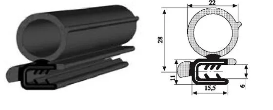Kapı Fitili Metre Tek Tubink - Etekli 18 MM 50 Manuel Vites (50 Adet)