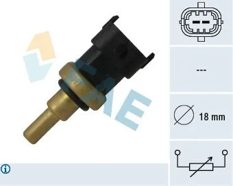 Su Sıcaklık Sensörü ASTRA J - Corsa D - E - COMBO - Meriva B - Linea - Grande PUNTO-500L - DOBLO - NEMO - Bipper 1.3 CDTI - HDI - MTJ