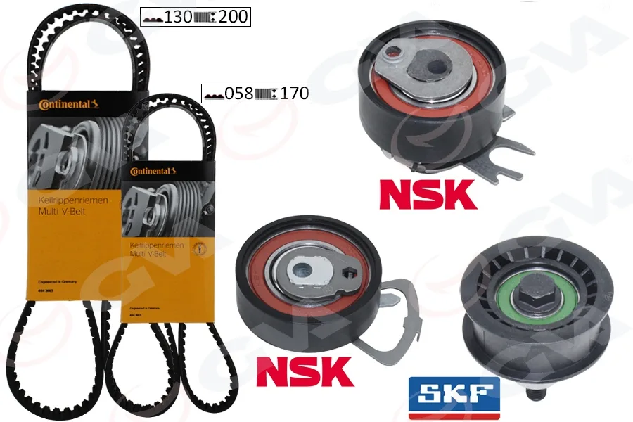 Triger Seti 130X20 Polo - Cordoba - GOLF4-FABIA - Bora 1.4-1.6 16V BCB - BBY - Bud - BBZ - BKY - Ahw - Ajv - Azd - CGGB 5 Parça