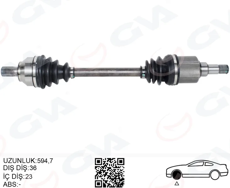 Ön Aks Komple Sol Focus 2 1.6- 1.8 Tı 2004-2011 C Max 1.6 1.8 Tı 2005-2011 Benzinli Volvo S40 2 1.6 2005-2012 V50 1.6 2005-2012