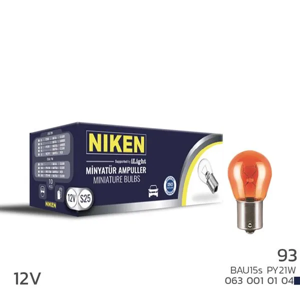NIKEN 93 Ampulyakın Tır. BAU15S PY21W Amb 10LU (10 Adet)