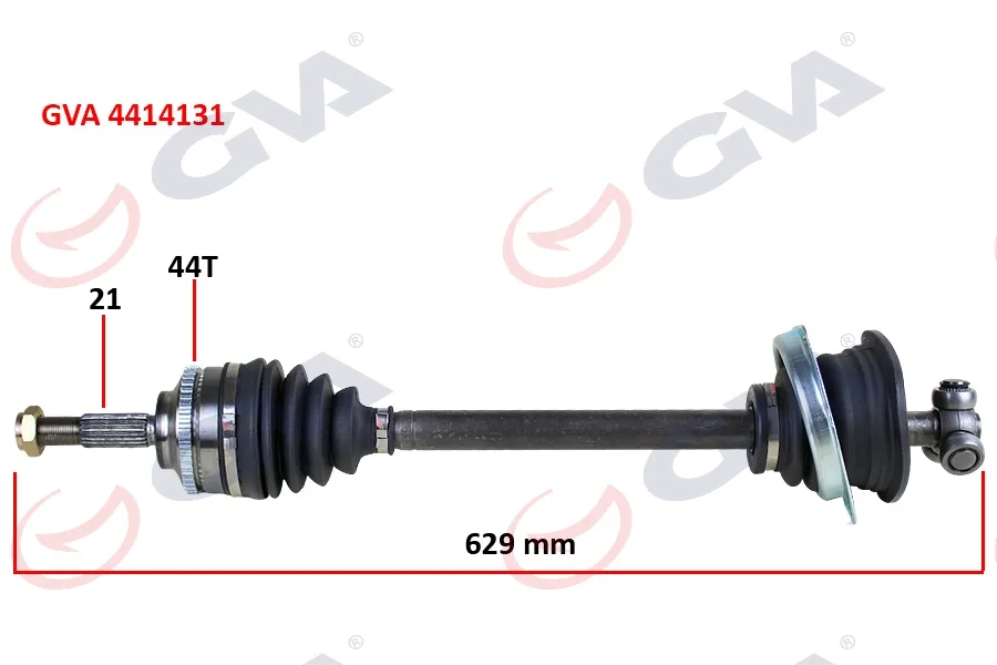Komple Aks Sol Clio 2 1.5DCI 1998-2005 ABS Li 44DİŞ 629MM Yaylı