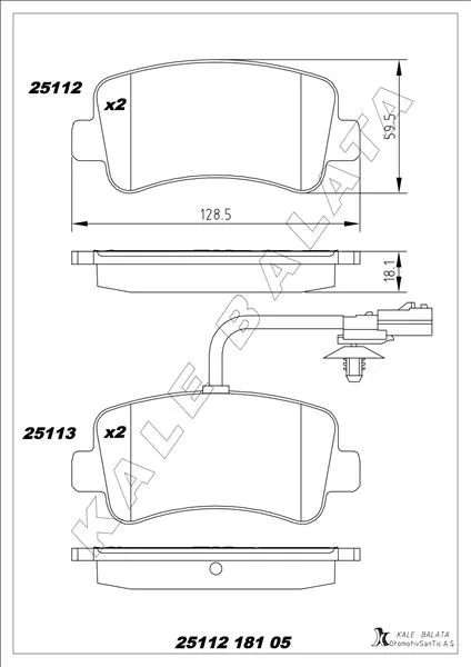 Arka Balata MASTER 3 2010 MOVANO 2010 2.3 DCİ CDTİ Tek Teker 440601186R-440604591R