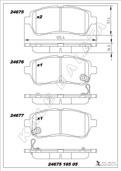 Ön Balata Fiesta 6 1.4-1.4TDCİ 1.6 Tdci 2008 Swift 2010 Justy 2007 Mazda 2 2007 Sirion 2008