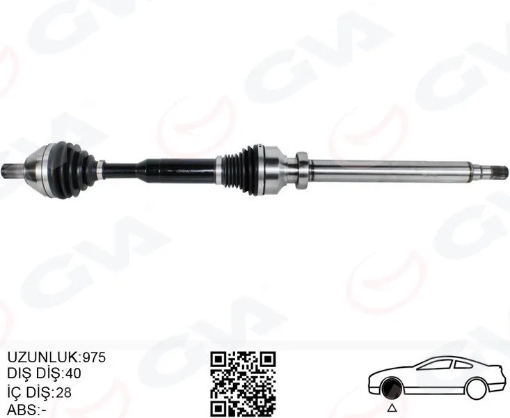 Ön Aks Komple Sag Volvo XC60 1 2010-2015 D3-D4-T5-T6 XC60 2 2015 D4 Otomatik Şanzıman 8 Vites