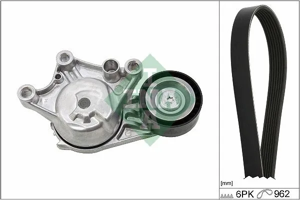 Alternatör Gergi Kiti 6PK962 COMBO E - Crossland - Grandland - PARTNER - BERLINGO - Rifter - P208-P308-P508- P2008-P3008-P5008-C3-C4-C5-DS3-DS4-DS5 DV6 1.6 Bluehdi Start Stoplu