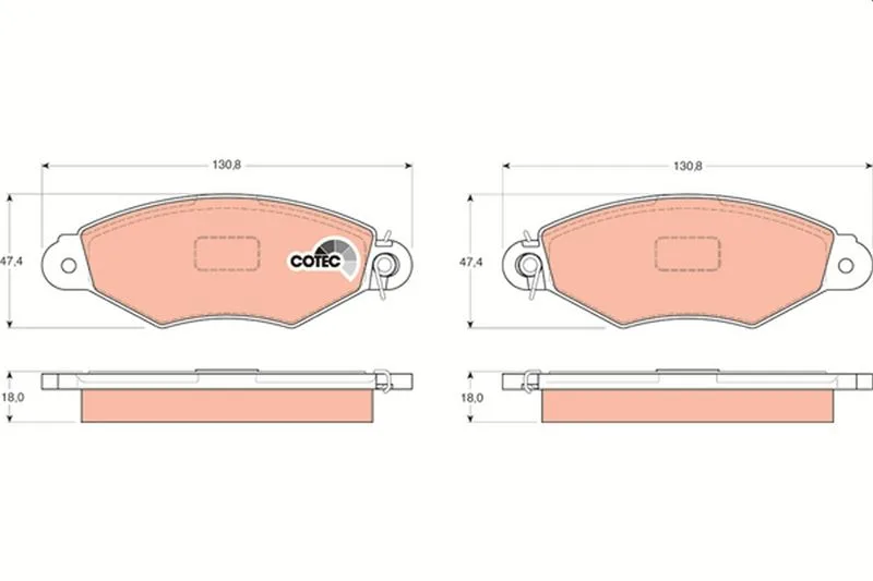 Ön Fren Balatası Renault Kangoo 1997 Clio Symbol 1 1998 Cıtro N Xsara 1997-2002 Peugeot 306 1996-2001