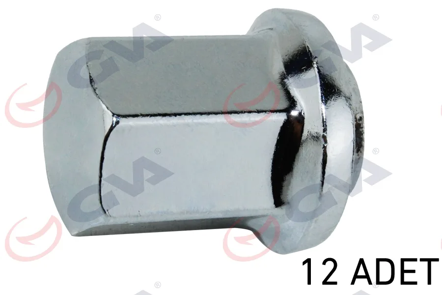 Bijon Somunu Renault 12 Kromajlı Paket 12 (12 Adet)